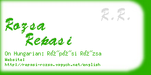 rozsa repasi business card